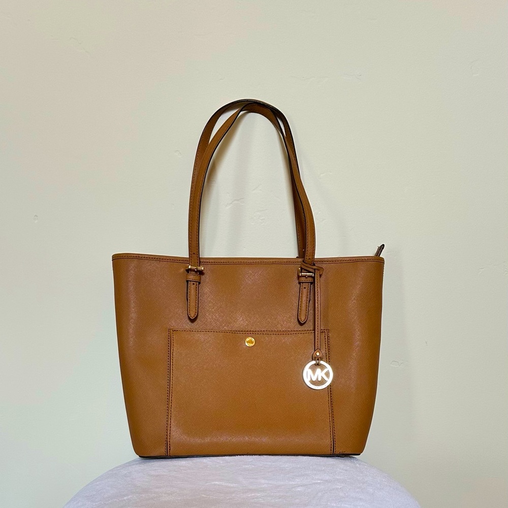 MICHAEL MICHAEL KORS Jet Set Travel Large Leather Tote